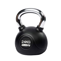 Гиря обрезиненная с хромированной ручкой PROFI-FIT 24 кг арт-nfxipvitq8ta-tmzspr