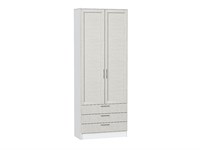 Шкаф двухстворчатый Стиль ШК-803 с ящиками Белый, Cappuccino Softwood sppr5VVTtoAR63295