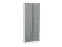 Шкаф двухстворчатый Стиль ШК-803 с ящиками Белый, Grey Softwood sppr5VVTtoAR65666