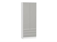Шкаф двухстворчатый Стиль ШК-803 с ящиками Белый, Silky Light Grey sppr5VVTtoAR68718