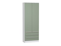 Шкаф двухстворчатый Стиль ШК-803 с ящиками Белый, Silky Mint sppr5VVTtoAR59867