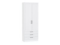 Шкаф двухстворчатый Стиль ШК-803 с ящиками Белый, White Silkwood sppr5VVTtoAR74538
