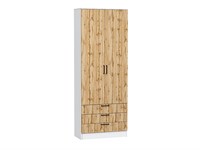 Шкаф двухстворчатый Стиль ШК-803 с ящиками Белый, Wotan Oak 2S sppr5VVTtoAR63268