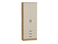 Шкаф двухстворчатый Стиль ШК-803 с ящиками Дуб Вотан, Cream Silk, Фрейм sppr5VVTtoAR74495