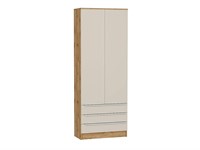 Шкаф двухстворчатый Стиль ШК-803 с ящиками Дуб Вотан, Cream Silk, Фьюжн sppr5VVTtoAR74485