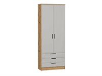 Шкаф двухстворчатый Стиль ШК-803 с ящиками Дуб Вотан, Grey Silk, Фрейм sppr5VVTtoAR74508