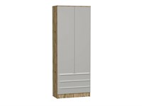 Шкаф двухстворчатый Стиль ШК-803 с ящиками Дуб Вотан, Silky Light Grey sppr5VVTtoAR68719
