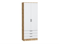 Шкаф двухстворчатый Стиль ШК-803 с ящиками Дуб Вотан, White In 2S sppr5VVTtoAR63251