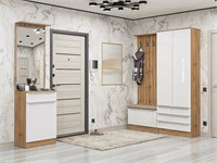 Прихожая  Стиль-04, каркас ЛДСП  Дуб Вотан, фасад МДФ  Angel,  2110*2200*380 sppr5VVTtoAR59911