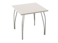 Стол обеденный квадратный TLC-1.2 (OC-11), столешница ЛДСП  Cashmere In 2S, каркас Сталь  Aluminum Gloss,  742*750*750 sppr5VVTtoAR77512