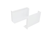 Декоративная накладка ABS (компл. 2 шт.),  Пластик  ,  Белый  ,  43*27*67 sppr5VVTtoAR086-0730 (24203)