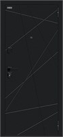 Дверь входная  205*96 Bravo R Граффити-5/SBlack, Букле черное/Snow Art, Левое sp2510BR_033-2563