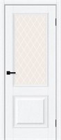 Межкомнатная дверь 200*80, Классик-13, White Silkwood / White Сrystal , ПЭТ sp2510BR_169-0800
