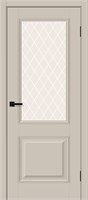 Межкомнатная дверь 200*60, Классик-13, Cream Silk / White Сrystal , ПЭТ sp2510BR_169-0528
