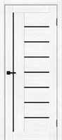 Межкомнатная дверь 200*80, Браво-29, Snow Melinga / Black Shine , Эко Шпон sp2510BR_153-4351