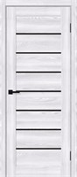 Межкомнатная дверь 200*70, Браво-22, Riviera Ice / Black Shine , Эко Шпон sp2510BR_153-4389