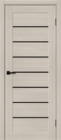 Межкомнатная дверь 190*55, Браво-22, Cream Melinga / Black Shine , Эко Шпон sp2510BR_153-7548
