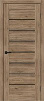 Межкомнатная дверь 200*80, Браво-22, Original Oak / Black Shine , Эко Шпон sp2510BR_153-4386