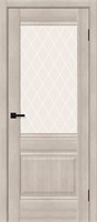 Межкомнатная дверь 200*80, Прима-3, Cappuccino Melinga / White Сrystal , Эко Шпон sp2510BR_153-1182