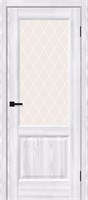 Межкомнатная дверь 200*70, Неоклассик-33, Riviera Ice / White Сrystal , Эко Шпон sp2510BR_153-0882