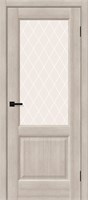 Межкомнатная дверь 200*60, Неоклассик-33, Cappuccino Melinga / White Сrystal , Эко Шпон sp2510BR_153-1337