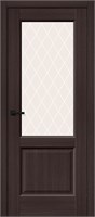 Межкомнатная дверь 200*90, Неоклассик-33, Wenge Melinga / White Сrystal , Эко Шпон sp2510BR_153-1410