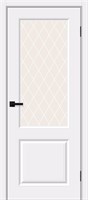 Межкомнатная дверь 200*80, Скинни-13, White Pro / White Сrystal , Винил sp2510BR_146-1794