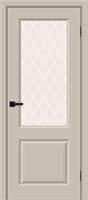 Межкомнатная дверь 200*80, Скинни-13, Cream Pro / White Сrystal , Винил sp2510BR_146-1786