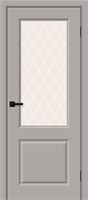 Межкомнатная дверь 200*60, Скинни-13, Grey Pro / White Сrystal , Винил sp2510BR_146-1788