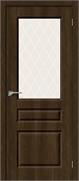 Межкомнатная дверь 200*90, Скинни-15, Dark Barnwood / White Сrystal , Винил sp2510BR_146-0222