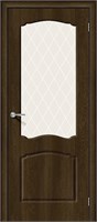 Межкомнатная дверь 200*90, Альфа-2, Dark Barnwood / White Сrystal , Винил sp2510BR_146-0230
