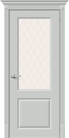 Межкомнатная дверь 200*60, Скинни-13, Grace / White Сrystal , Эмаль sp2510BR_013-0541