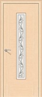 Межкомнатная дверь 200*90, Рондо, Ф-22 (БелДуб) / Худ. , Шпон sp2510BR_003-0200