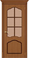 Межкомнатная дверь 200*60, Каролина, Ф-11 (Орех) / Риф. , Шпон sp2510BR_003-0121