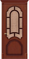 Межкомнатная дверь 200*60, Соната, Ф-15 (Макоре) / Риф. , Шпон sp2510BR_003-0235