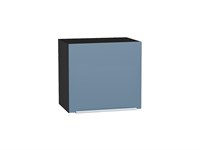 Шкаф верхний горизонтальный Фьюжн Graphite, Silky Blue, 460, 500 В*Ш*Г 458*500*318, фасад МДФ  Silky Blue, корпус  Graphite ms2510VVT_57220