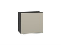 Шкаф верхний горизонтальный Фьюжн Graphite, Silky Grey, 460, 500 В*Ш*Г 458*500*318, фасад МДФ  Silky Grey, корпус  Graphite ms2510VVT_57214