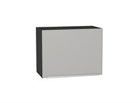 Шкаф верхний горизонтальный Фьюжн Graphite, Silky Light Grey, 460, 600 В*Ш*Г 458*600*318, фасад МДФ  Silky Light Grey, корпус  Graphite ms2510VVT_66566
