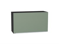 Шкаф верхний горизонтальный Фьюжн Graphite, Silky Mint, 460, 800 В*Ш*Г 458*800*318, фасад МДФ  Silky Mint, корпус  Graphite ms2510VVT_57219