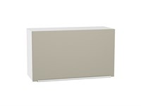 Шкаф верхний горизонтальный Фьюжн Белый, Silky Grey, 460, 800 В*Ш*Г 458*800*318, фасад МДФ  Silky Grey, корпус  Белый ms2510VVT_57195