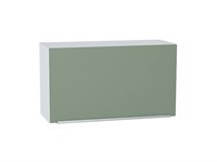 Шкаф верхний горизонтальный Фьюжн Белый, Silky Mint, 460, 800 В*Ш*Г 458*800*318, фасад МДФ  Silky Mint, корпус  Белый ms2510VVT_57198
