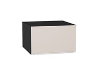 Шкаф верхний горизонтальный глубокий Фьюжн Graphite, Cream Silk, 600 В*Ш*Г 358*600*576, фасад МДФ  Cream Silk, корпус  Graphite ms2510VVT_71877