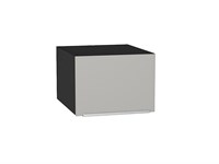 Шкаф верхний горизонтальный глубокий Фьюжн Graphite, Silky Light Grey, 500 В*Ш*Г 358*500*576, фасад МДФ  Silky Light Grey, корпус  Graphite ms2510VVT_66547