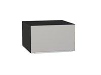 Шкаф верхний горизонтальный глубокий Фьюжн Graphite, Silky Light Grey, 600 В*Ш*Г 358*600*576, фасад МДФ  Silky Light Grey, корпус  Graphite ms2510VVT_66548