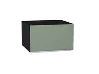 Шкаф верхний горизонтальный глубокий Фьюжн Graphite, Silky Mint, 600 В*Ш*Г 358*600*576, фасад МДФ  Silky Mint, корпус  Graphite ms2510VVT_51866