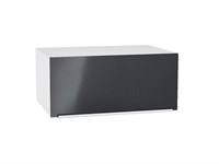Шкаф верхний горизонтальный глубокий Фьюжн Белый, Anthracite, 800 В*Ш*Г 358*800*576, фасад МДФ  Anthracite, корпус  Белый ms2510VVT_45167