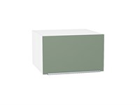 Шкаф верхний горизонтальный глубокий Фьюжн Белый, Silky Mint, 600 В*Ш*Г 358*600*576, фасад МДФ  Silky Mint, корпус  Белый ms2510VVT_51864