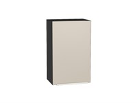 Шкаф верхний с 1-ой дверцей Фьюжн Graphite, Cream Silk, 720, 450 В*Ш*Г 716*450*320, фасад МДФ  Cream Silk, корпус  Graphite ms2510VVT_71926