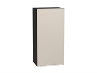 Шкаф верхний с 1-ой дверцей Фьюжн Graphite, Cream Silk, 920, 450 В*Ш*Г 920*450*320, фасад МДФ  Cream Silk, корпус  Graphite ms2510VVT_71932