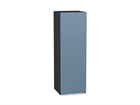 Шкаф верхний с 1-ой дверцей Фьюжн Graphite, Silky Blue, 920, 300 В*Ш*Г 920*300*320, фасад МДФ  Silky Blue, корпус  Graphite ms2510VVT_52030